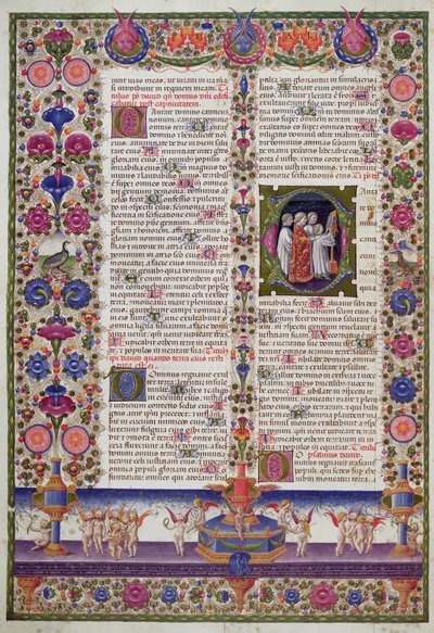 Illuminated Page from the Book of Psalms, from the Borso d