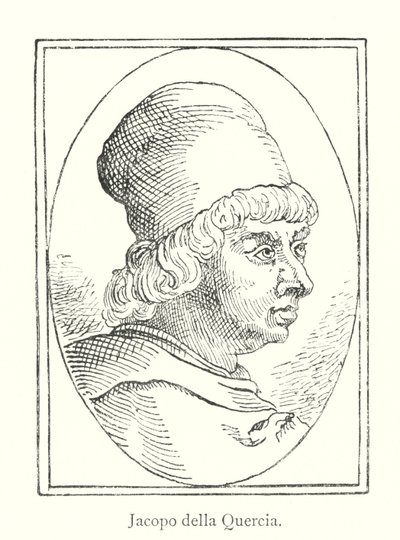 Jacopo della Quercia (engraving) by Italian School