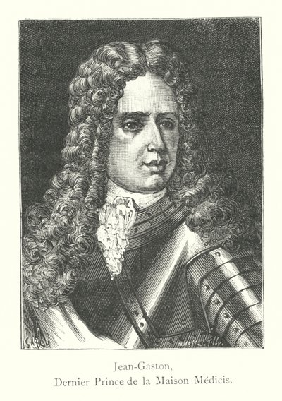 Jean-Gaston, Last Prince of the House of Medicis (engraving) by Italian School
