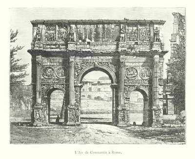 The Arch of Constantine in Rome (engraving) by Italian School