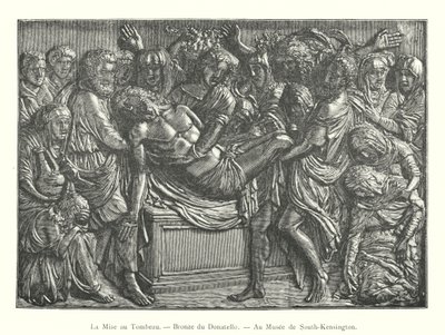 The Entombment, Bronze by Donatello, at the South-Kensington Museum (engraving) by Italian School