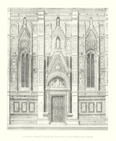 The Canonical Door, Side of the Campanile, Santa Maria del Fiore by Italian School