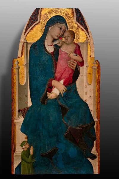 Madonna with Child and donor, second decade of the 14th century by Italian School