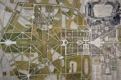 Map of Villa Mansi and its gardens in Capannori, Italy by Italian School