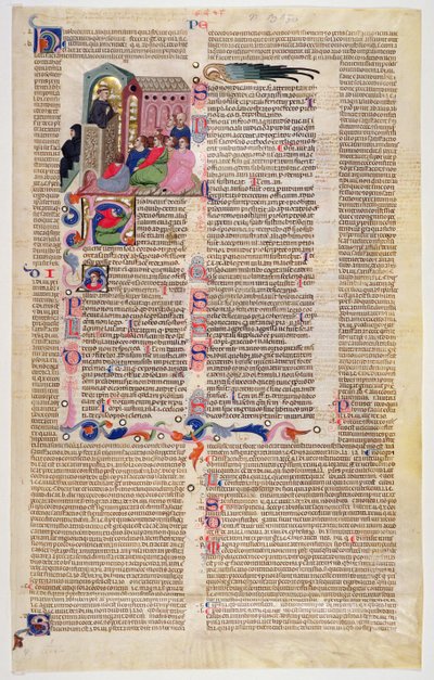 Leaf with miniature from Gratian