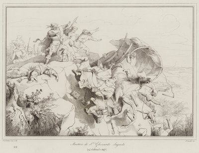 Martyrdom of St. Gherardo Sagredo by Italian School