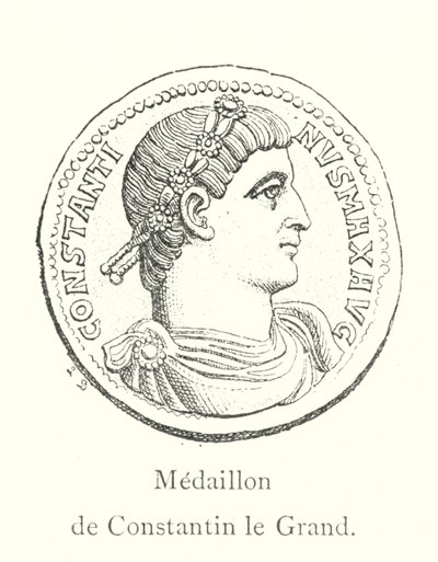 Medallion of Constantine the Great (engraving) by Italian School