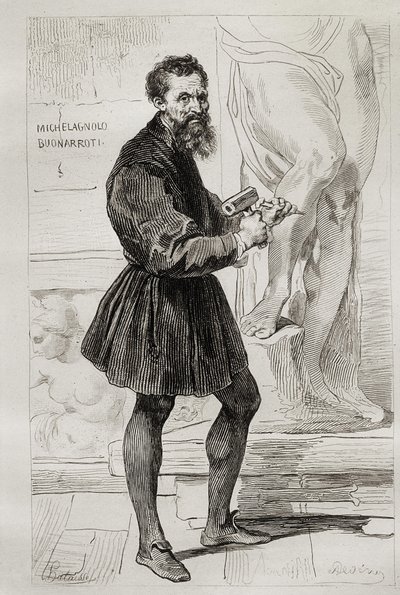 Michelangelo Buonarroti Sculptor by Italian School