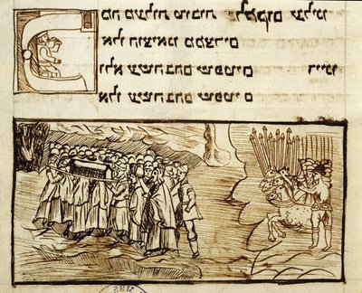 The Jewish People Crossing the Red Sea with the Holy Ark Followed by the Egyptians by Italian School