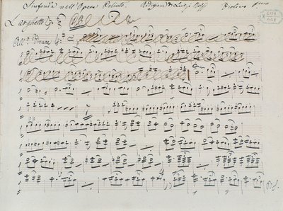 Musical Score for Poliuto by Donizetti by Italian School