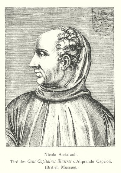 Nicolo Acciaiuoli, from the Hundred Illustrious Captains by Aliprando Caprioli, British Museum by Italian School