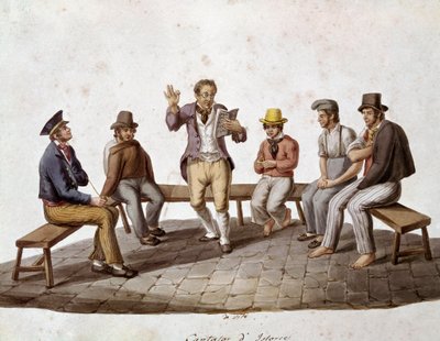 Old Neapolitan Trades: A Storyteller by Italian School