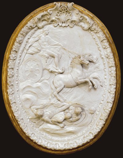 One of a series of four Doccia moulded oval plaques, mid 18th century by Italian School