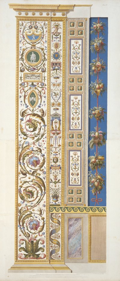 Panel from the Raphael Loggia at the Vatican, from Delle Loggie di Rafaele nel Vaticano, engraved by Giovanni Ottaviani by Italian School