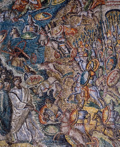 Panel with Mosaic, Central Nave, Basilica of Santa Maria Maggiore, Rome, Italy by Italian School