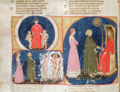Conversation with Justinian, from The Divine Comedy by Italian School