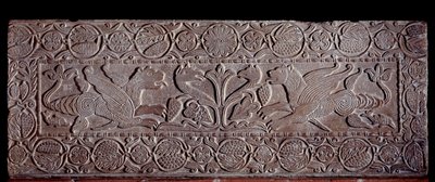 Parapet of Stone Covered with Low Reliefs Representing the Tree of Life by Italian School