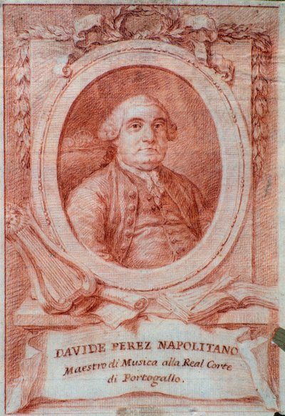 Portrait of Italian composer Davide Perez by Italian School