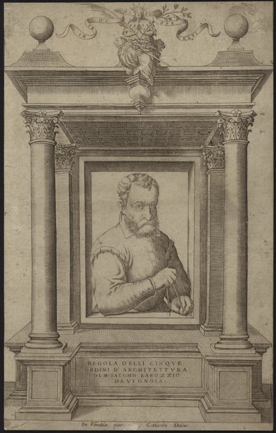 Portrait of Giacomo Barozzi da Vignola by Italian School