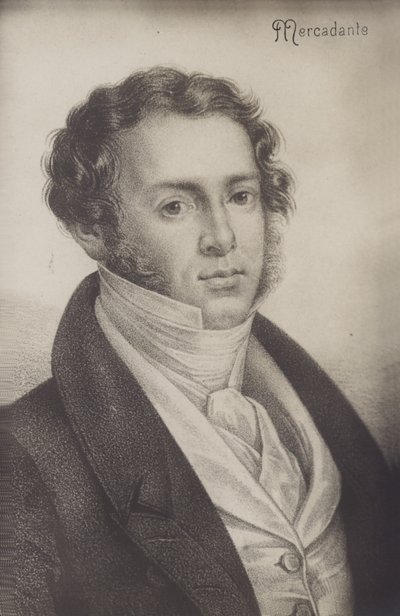 Portrait of Saverio Mercadante by Italian School
