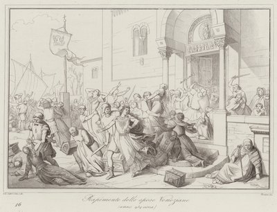 Abduction of the Venetian Brides, 930 by Italian School