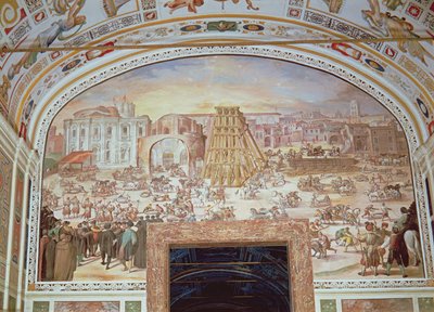 Removal of the Obelisk from the Circus of Nero by Italian School