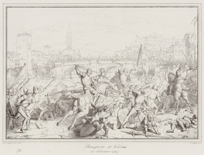 Recapture of Verona by Italian School