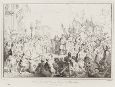 Triumphal Return of Francesco Morosini the Peloponnesian by Italian School