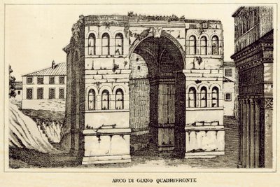 Rome: Arch of Janus Quadrifrons by Italian School