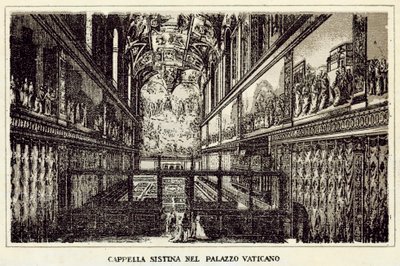Rome: Sistine Chapel in the Vatican Palace by Italian School