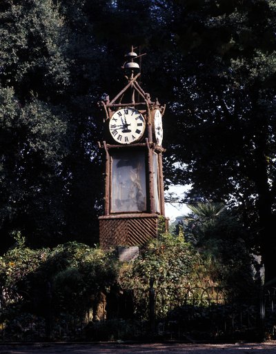 Rome, water clock of the Pincio (Villa Borghese) built in 1867. It was carried out by Dominican Giambattista Embriaco by Italian School