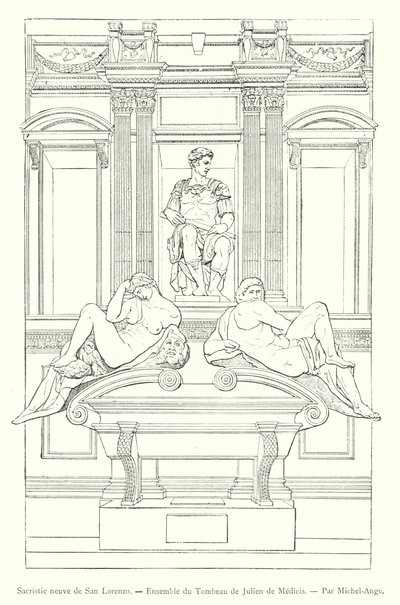 New Sacristy of San Lorenzo, Ensemble of the Tomb of Giuliano de