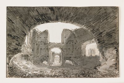 Sketch of the Baths of Caracalla, Early 19th Century by Italian School
