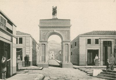 The Arch of Caligula as it was by Italian School