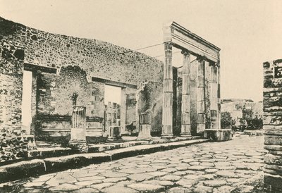 The Entrance to the Triangular Forum as it is by Italian School