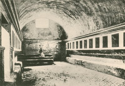 The Frigidarium of Women in the Stabian Baths as it is by Italian School