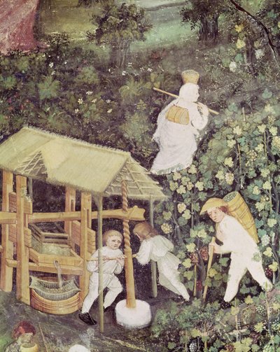 The Month of October (detail) by Italian School