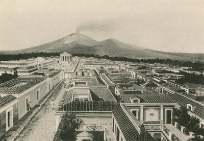 The Panorama of Pompeii as it was by Italian School