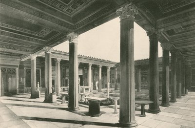The Peristyle in the House of the Vettii by Italian School