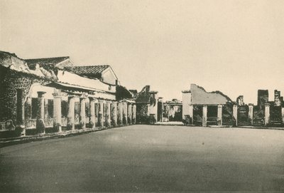 The Stabian Baths - The Wrestling-Place as it is by Italian School