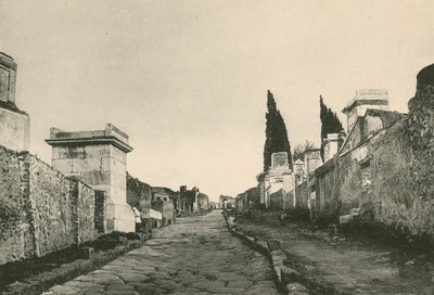 The Street of the Tombs as it is by Italian School