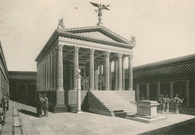 The Temple of Apollo as it was by Italian School