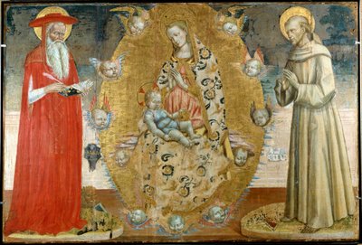 The Virgin and Child with Saint Francois and Saint Jerome by Italian School