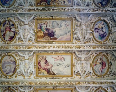 The first floor hall (detail) by Italian School