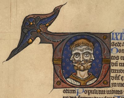 Three-faced man by Italian School