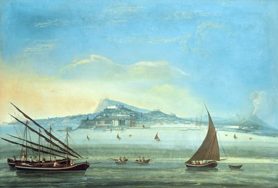 View of Naples (detail) by Italian School