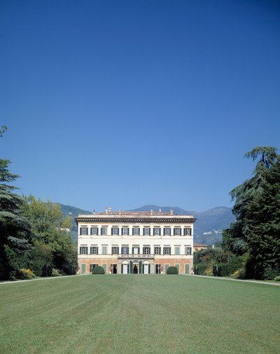 View of the facade of Villa reale di Marlia (or Palazzo Orsetti) by Italian School