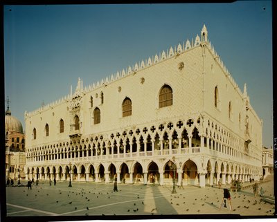 View of the west facade of the Palazzo Ducale by Italian School