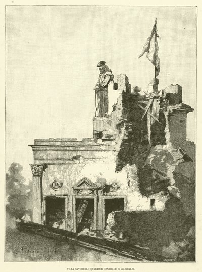 Villa Savorelli, Garibaldi