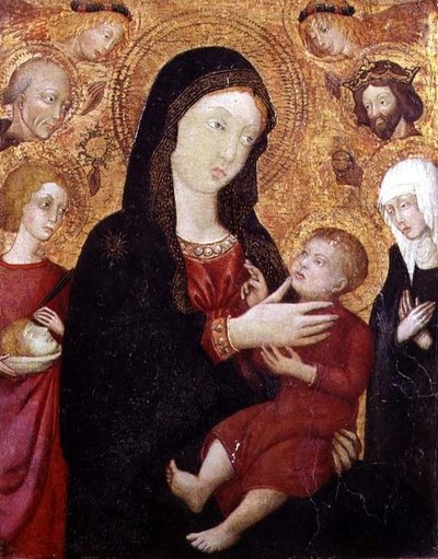 Virgin and Child with S. Bernadino, Sigismund, Clare and Crescentius, 2nd Half of 15th Century by Italian School